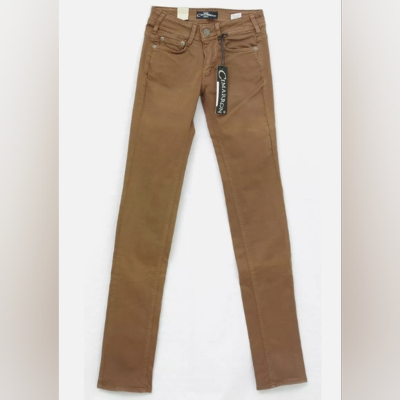 Cimarron Brown Skinny Jeans - Picture 1 of 3